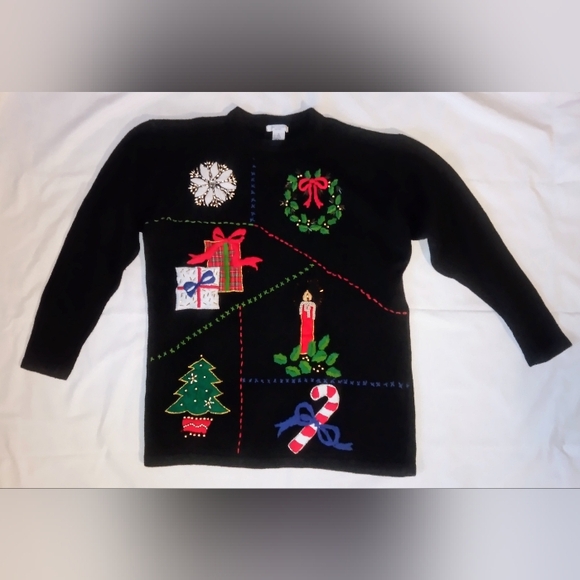 ShipNShore Sweaters - Vgt. ShipNShore Sport Ugly Christmas Sweater Size Small